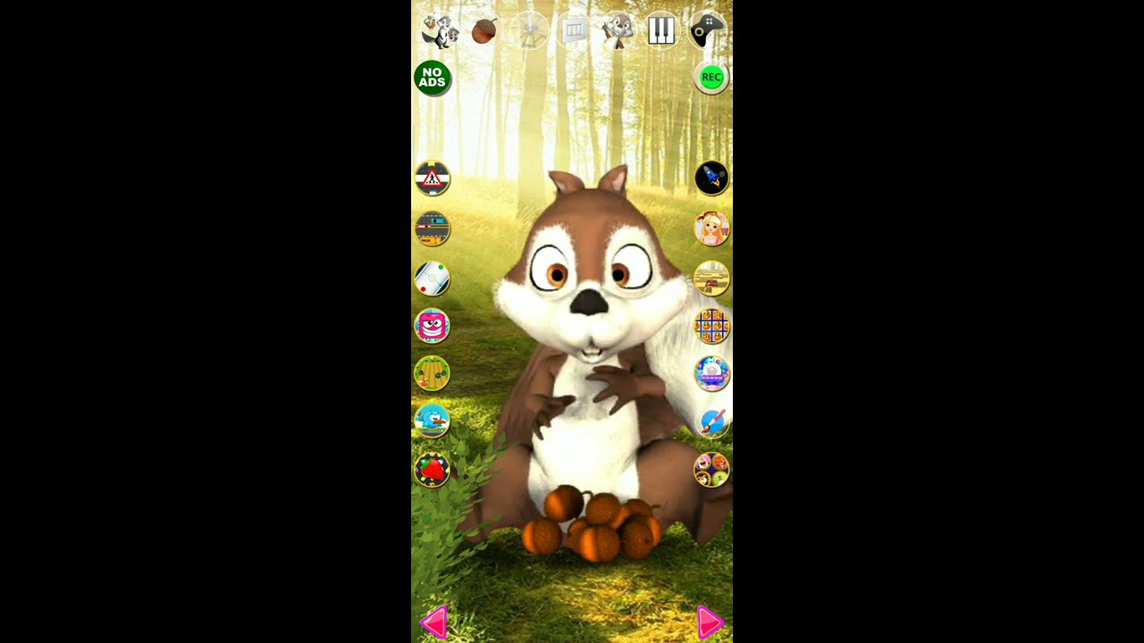 Talking James squirrel virtual pet games play #1(2)