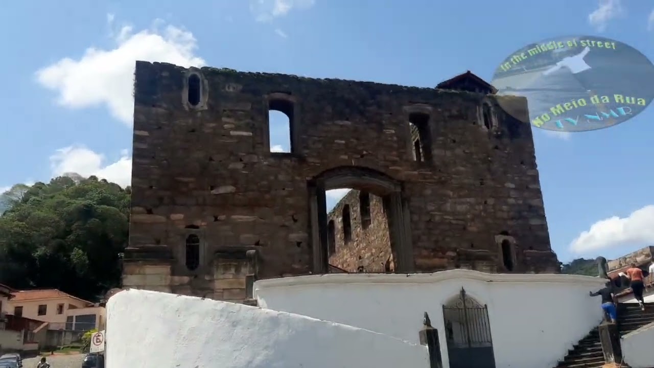 A IGREJA INACABADA (inacabável) de Sabará, MG ! A história e como está! Nunca poderá findar!