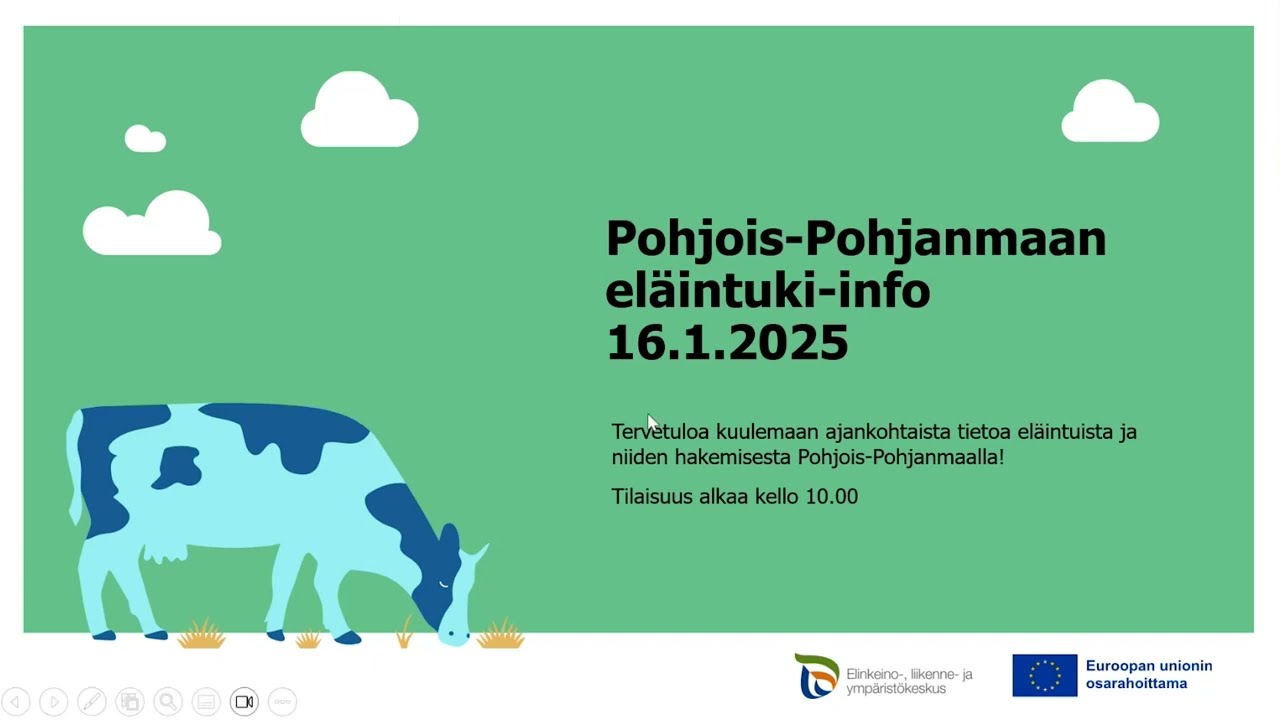 Pohjois-Pohjanmaan eläintuki-info 16.1.2025