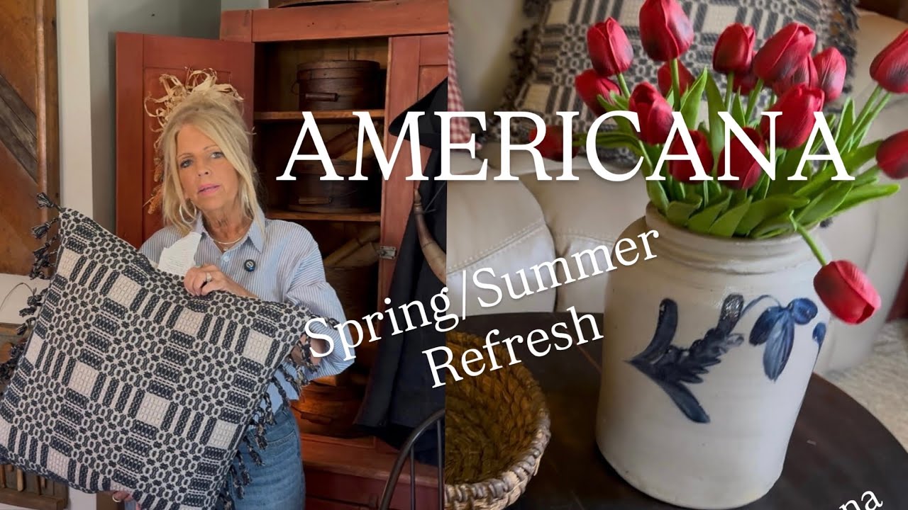 Spring/Summer Den Refresh~Red, Blues & Target Finds!