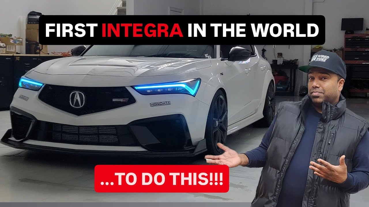 We Customize The Headlights to Change Colors on this 2024 Integra Type S . . . A World First!