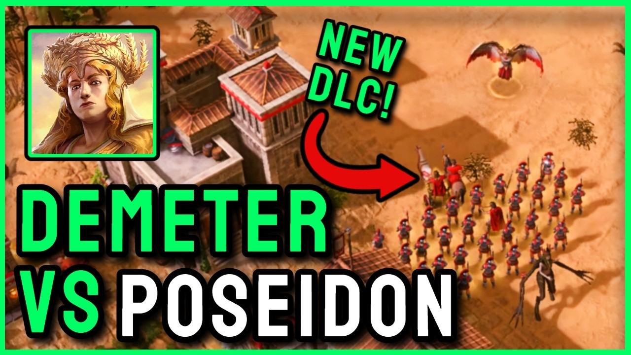 Demeter REVEALED! NEW AoM God First Gameplay vs Poseidon