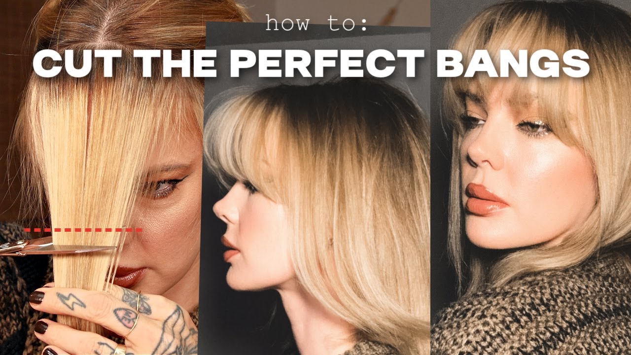 ✂️HOW TO CUT BANGS AND STYLE THEM AT HOME *step by step*