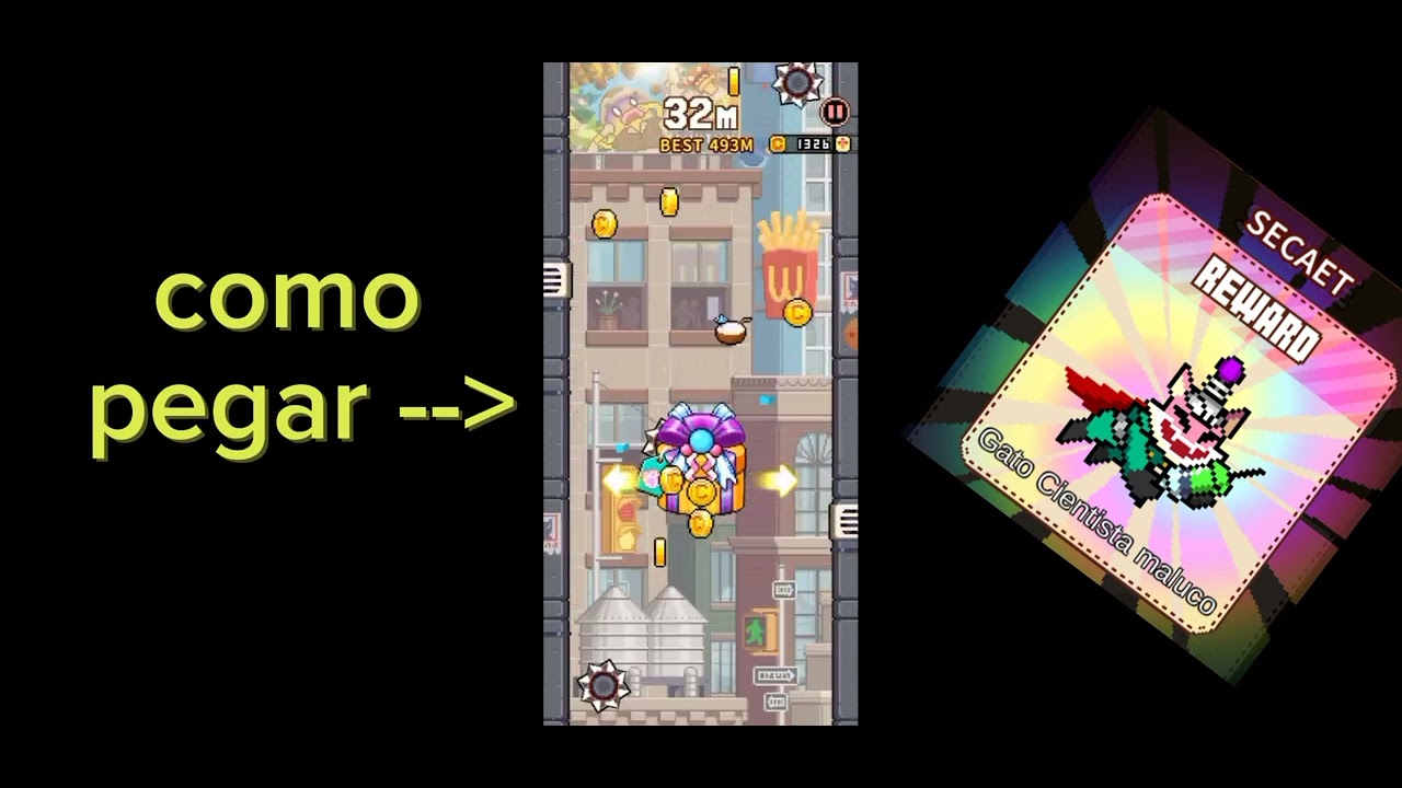 Como pegar o gato cientista maluco ( cat jump )