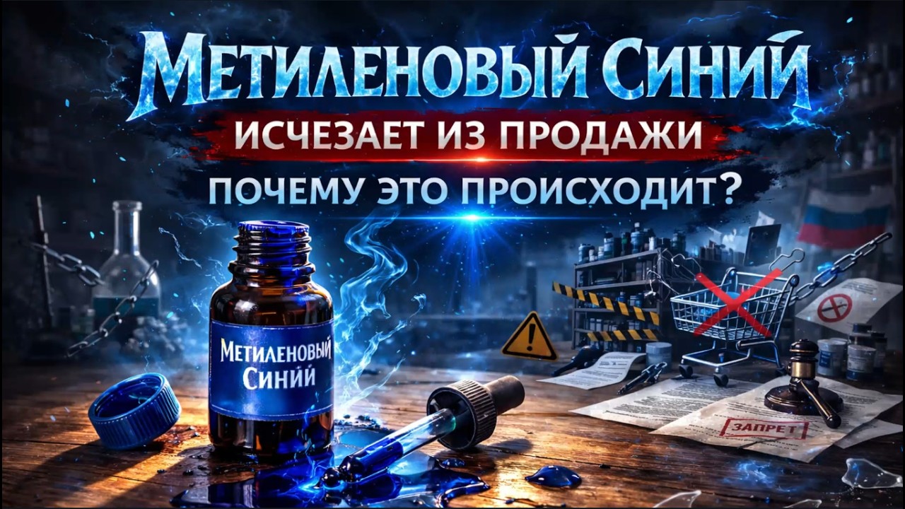 МЕТИЛЕНОВЫЙ СИНИЙ ИСЧЕЗАЕТ ИЗ ПРОДАЖИ!  ПОЧЕМУ ЭТО ПРОИСХОДИТ? Сеанс ЧЕННЕЛИНГА
