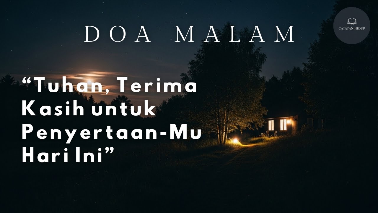 Tuhan, Terima Kasih untuk Penyertaan-Mu Hari Ini  |  Doa Malam