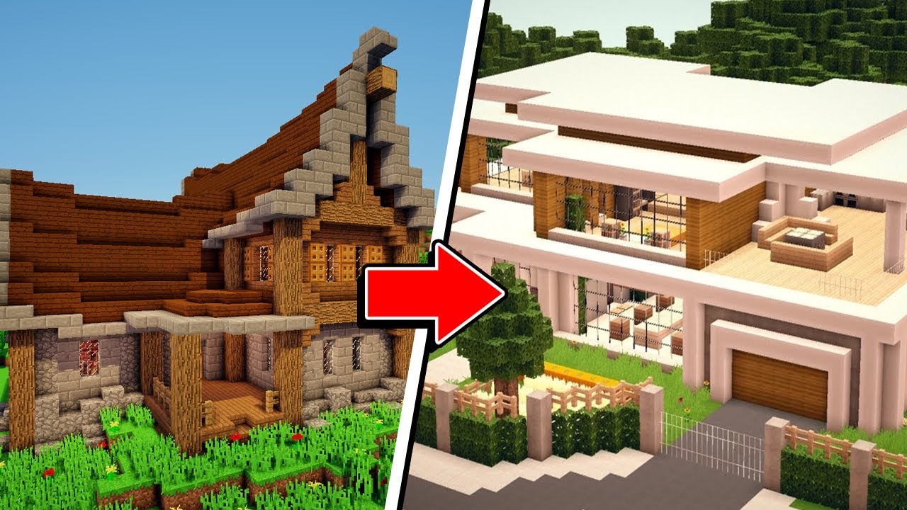 HardCraft #19: MINHA CASA MEDIEVAL VIROU UMA CASA MODERNA?
