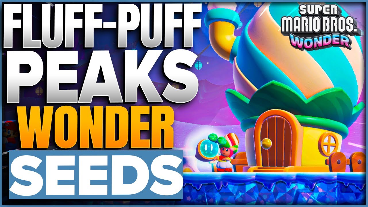 All Wonder Seed Locations For Fluff Puff Peaks (World 2) In Super Mario Bros Wonder