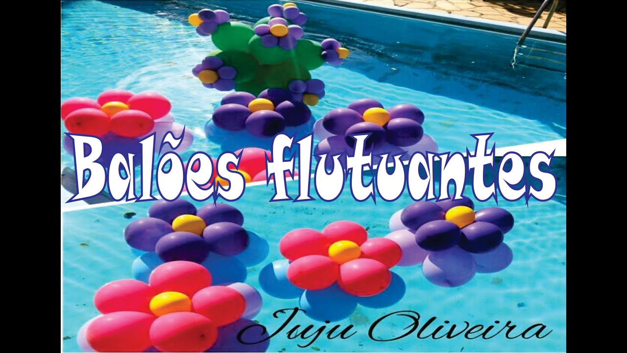 Como deixar Balões flutuando na Piscina.