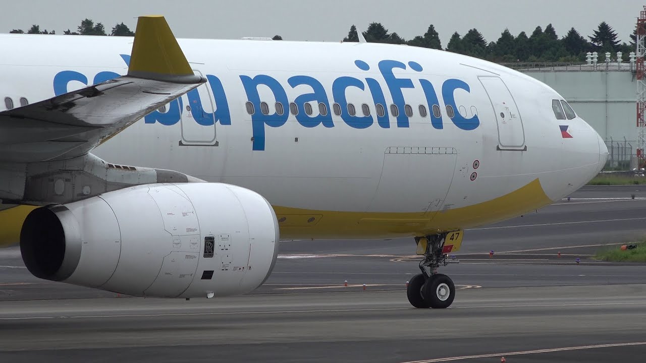 Cebu Pacific Airbus A330-300 RP-C3347 Landing and Takeoff [NRT/RJAA]