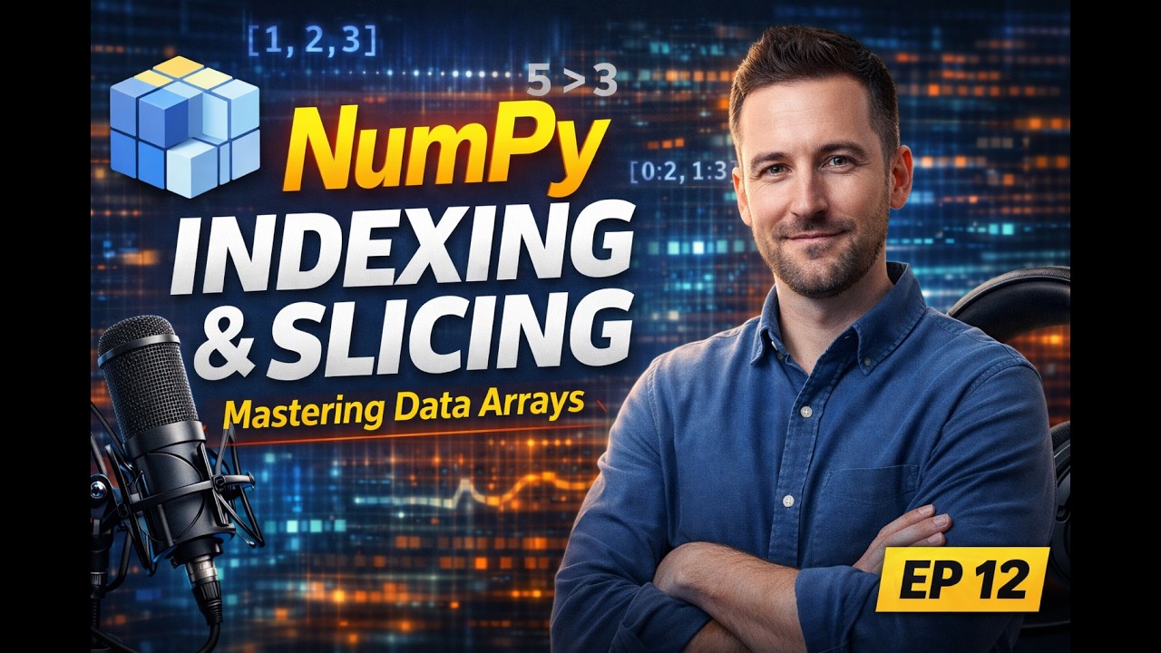 NumPy Indexing & Slicing Explained EP 12 | Access Elements, Slice Arrays & Select Data Ranges