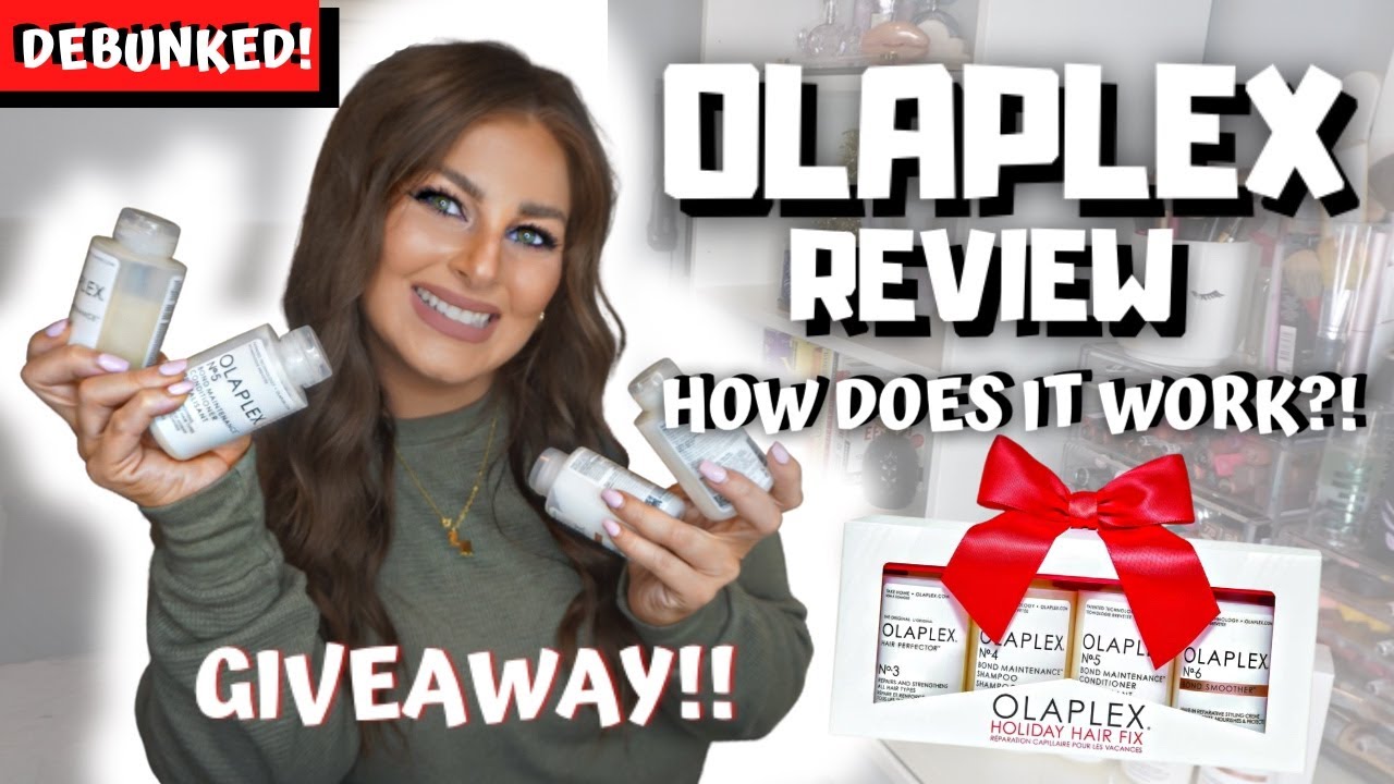 OLAPLEX REVIEW | HOLIDAY HAIR FIX SET GIVEAWAY | HOW DOES OLAPLEX WORK? | DEBUNKED!
