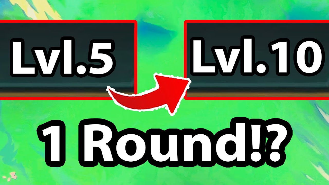 Lvl.5 Up Lvl.10 in 1 Round !?