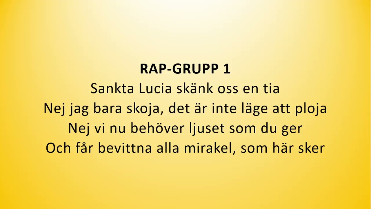 Lucia rap TEXT