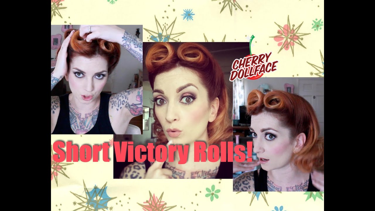 Уроки винтажных причёсок от CHERRY DOLLFACE!