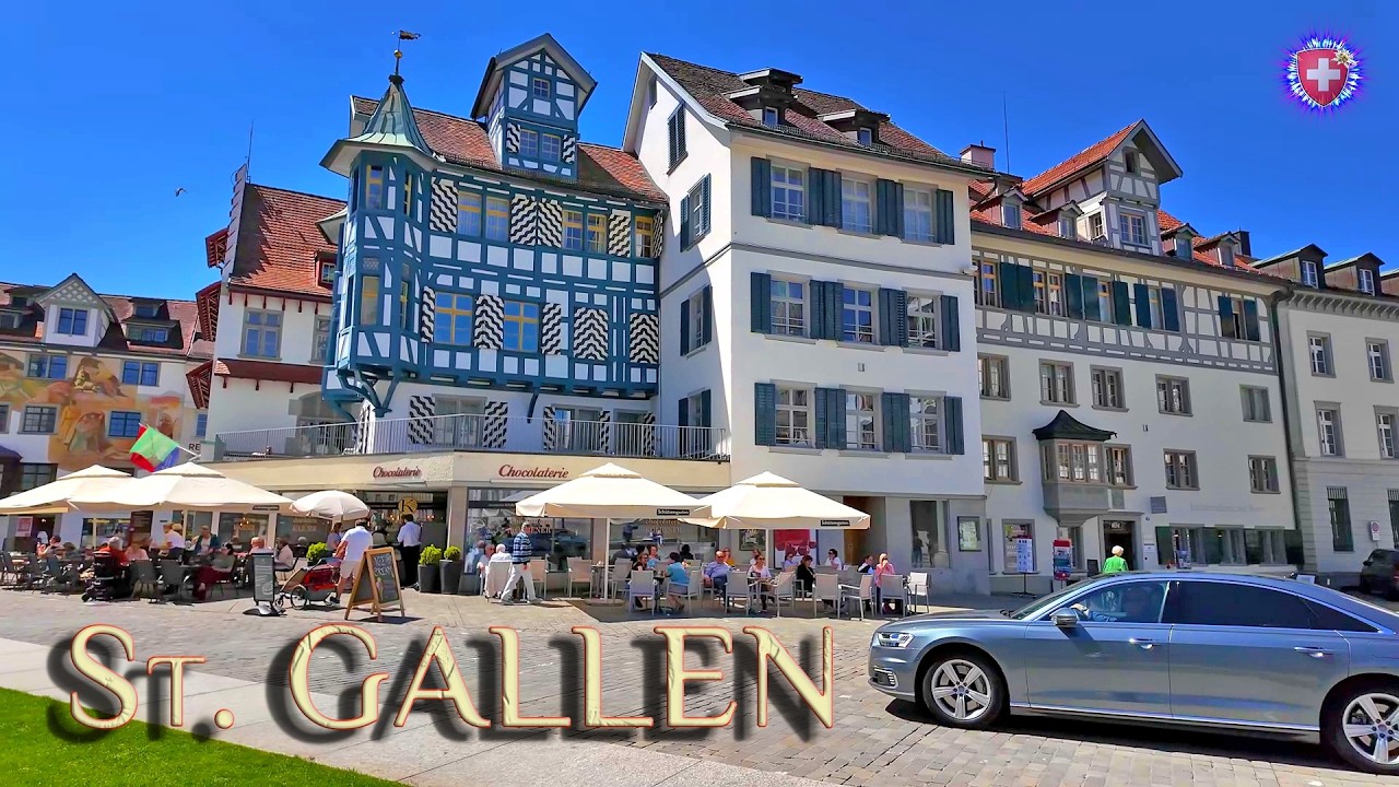 ST. GALLEN SWITZERLAND ✨ Discover the UNESCO World Heritage Site of city / Walking tour 4K