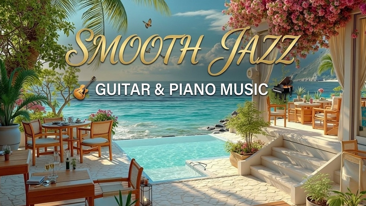 Spring Smooth Jazz Guitar and Piano - Relaxing Jazz Duo Instrumental ~ Morning Coffee Mix