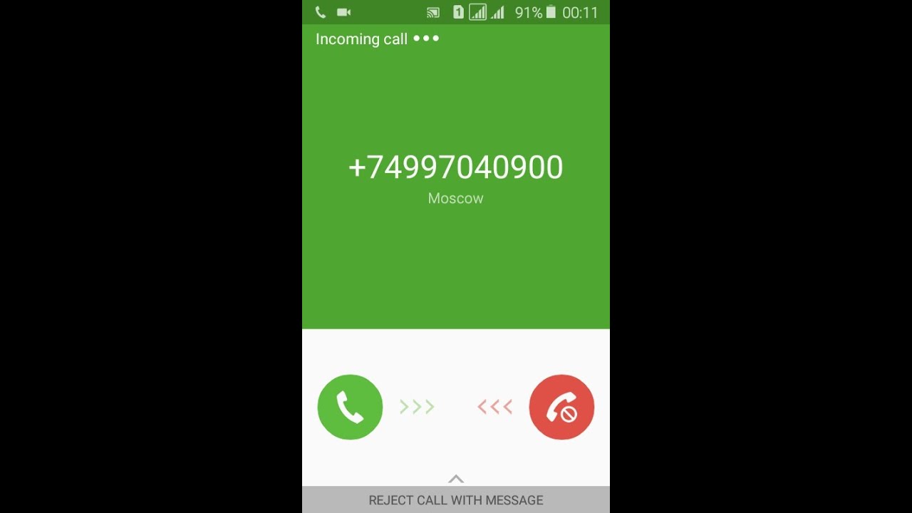 Samsung Galaxy J1 2016 SM-J120F incoming call (Screen video)
