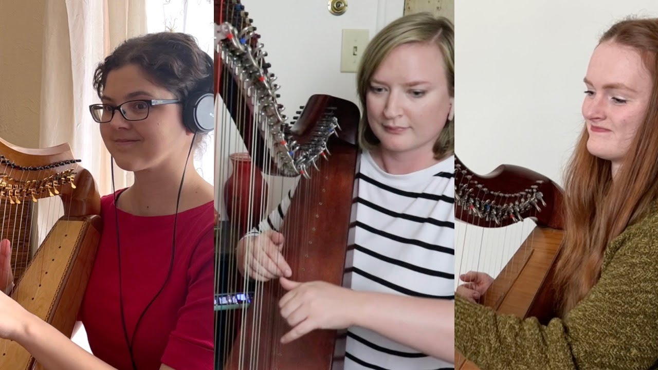 The Wellerman for 3 harps or harp ensemble - feat. Tiffany Schaefer and Hannah Flowers