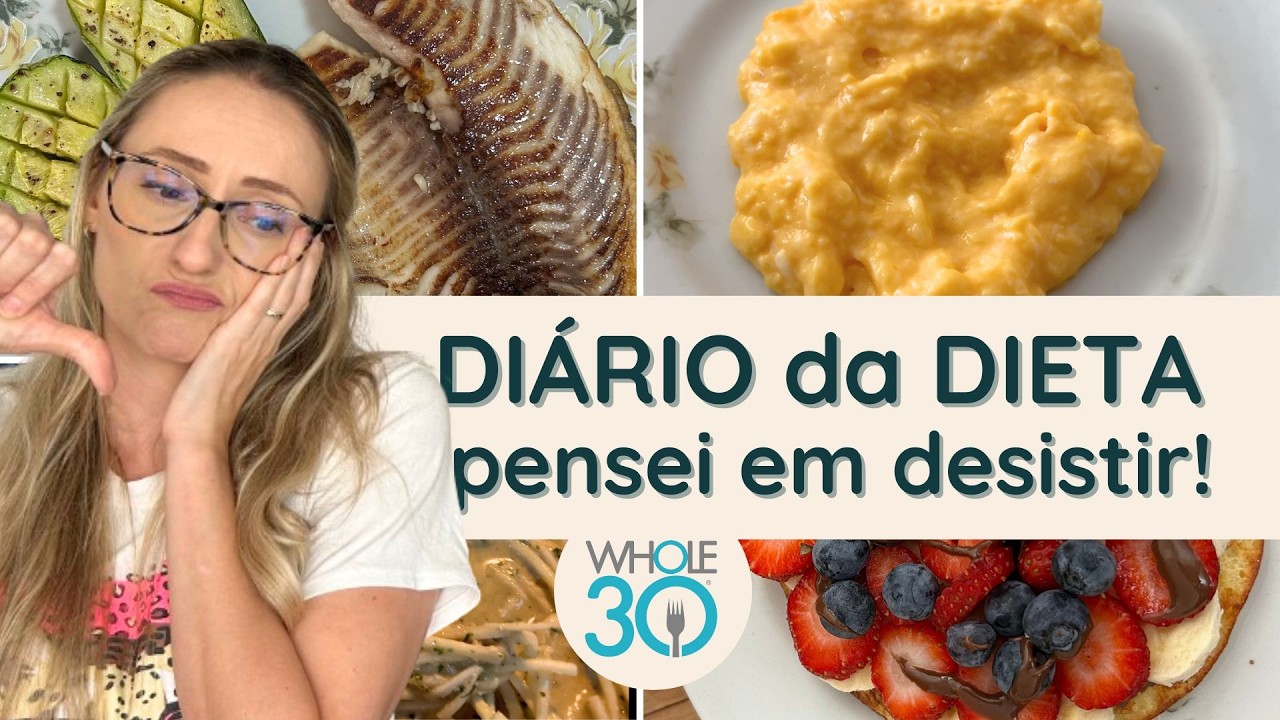 TUDO O QUE EU COMI EM UMA SEMANA DE DIETA⎪Programa Whole30⎪Vlog Dieta Semana 2