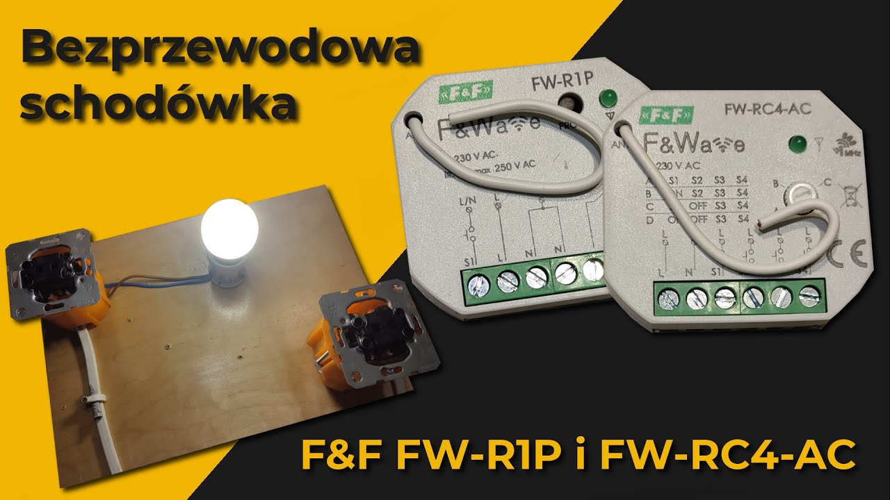 Bezprzewodowa schod&oacute;wka - F&F FW-R1P i FW-RC4-AC
