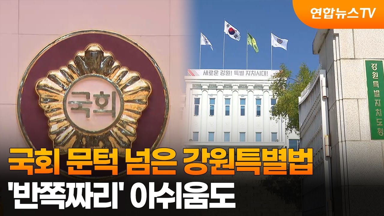 국회 문턱 넘은 강원특별법…'반쪽짜리' 아쉬움도 / 연합뉴스TV (YonhapnewsTV)