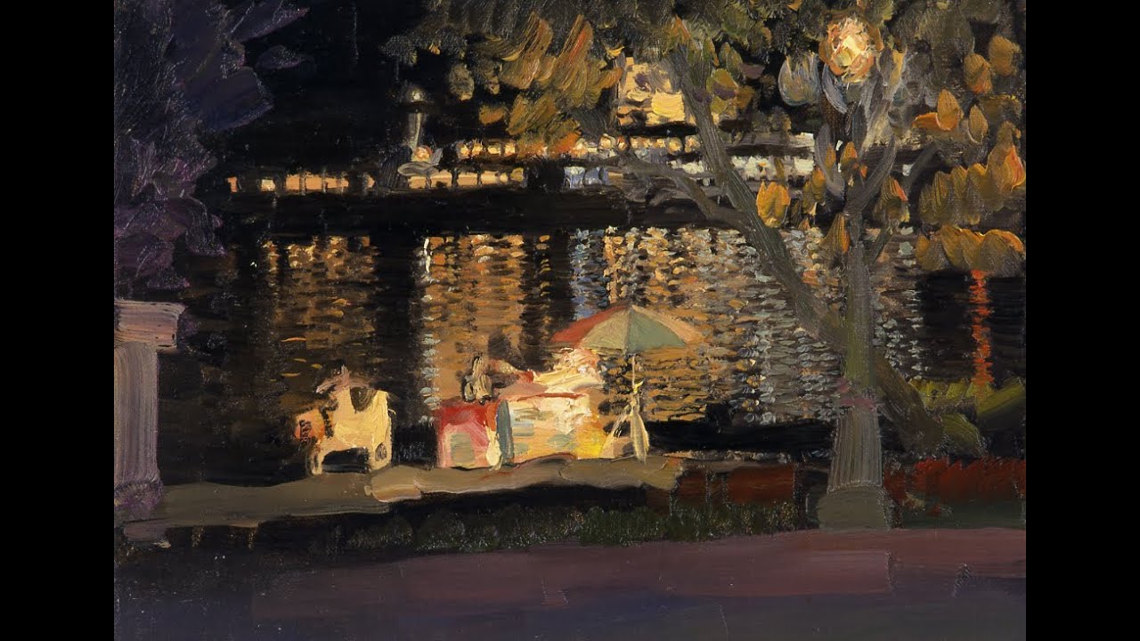 Evening Lights (I) accompanied by Gymnopédie No1 by Erik Satie. Paintings by Bato Dugarzhapov