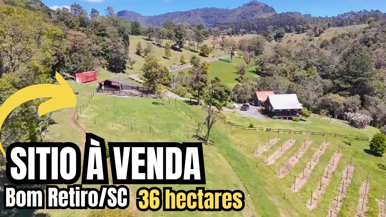 MARAVILHOSO SÍTIO NA SERRA CATARINENSE, CABANA, GALPÃO, FRUTAS, CORREGOS, PASTAGEM. 