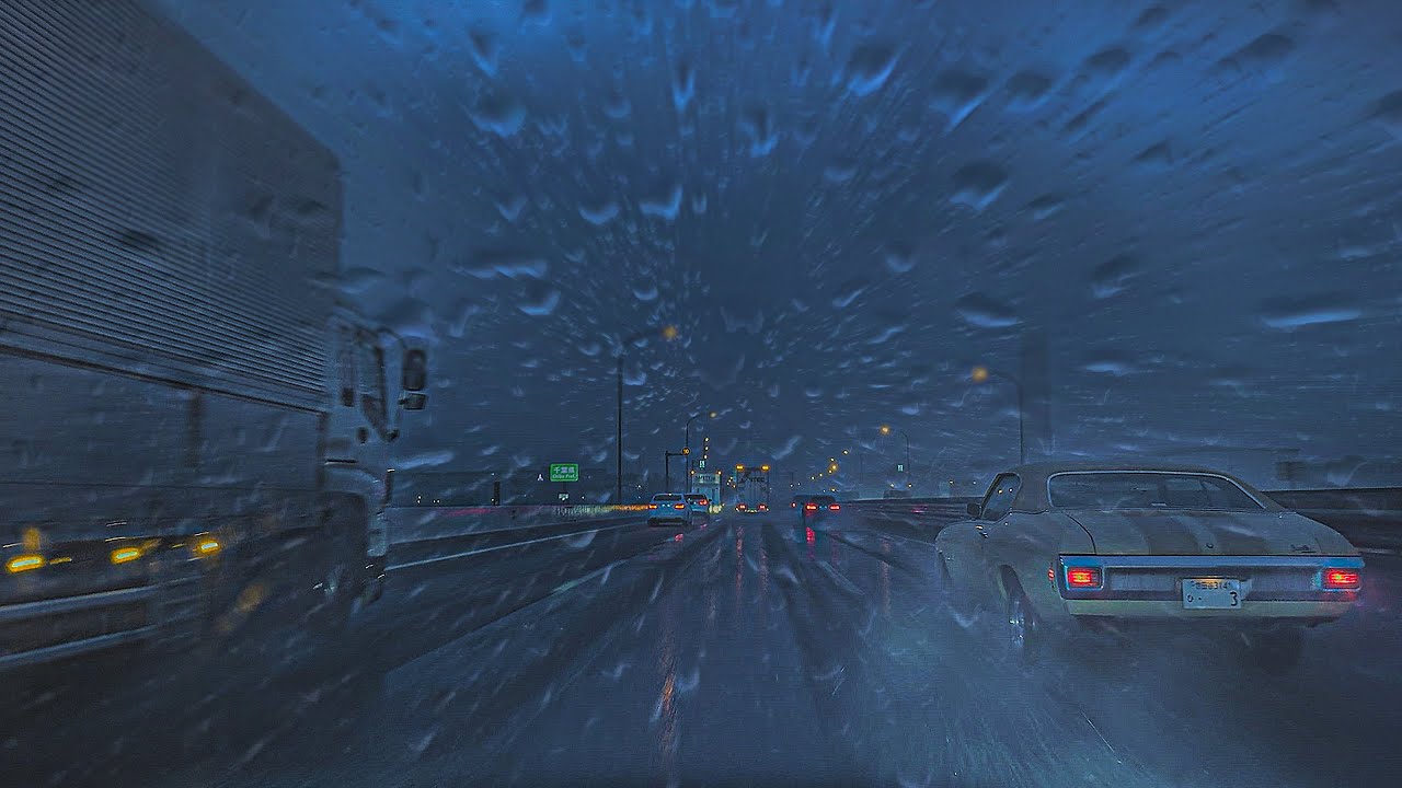 ☔️Driving in the Heavy Rain😴for relaxing & deep sleep💤