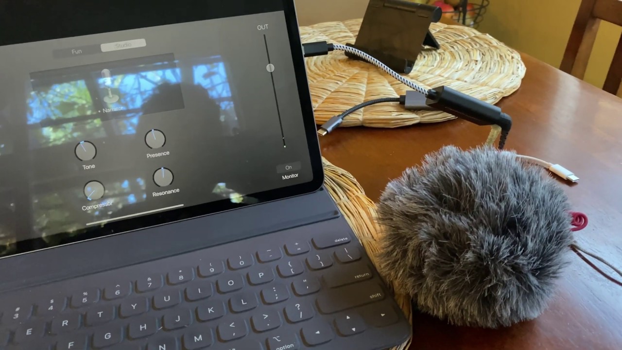 Using a rode mic on ipad pro 3rd gen with USB-C Audio Adapter by CableCreation