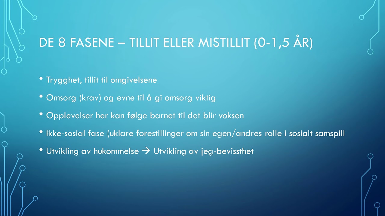 (Psykologi 1) - Kapittel 4 – menneskets utvikling
