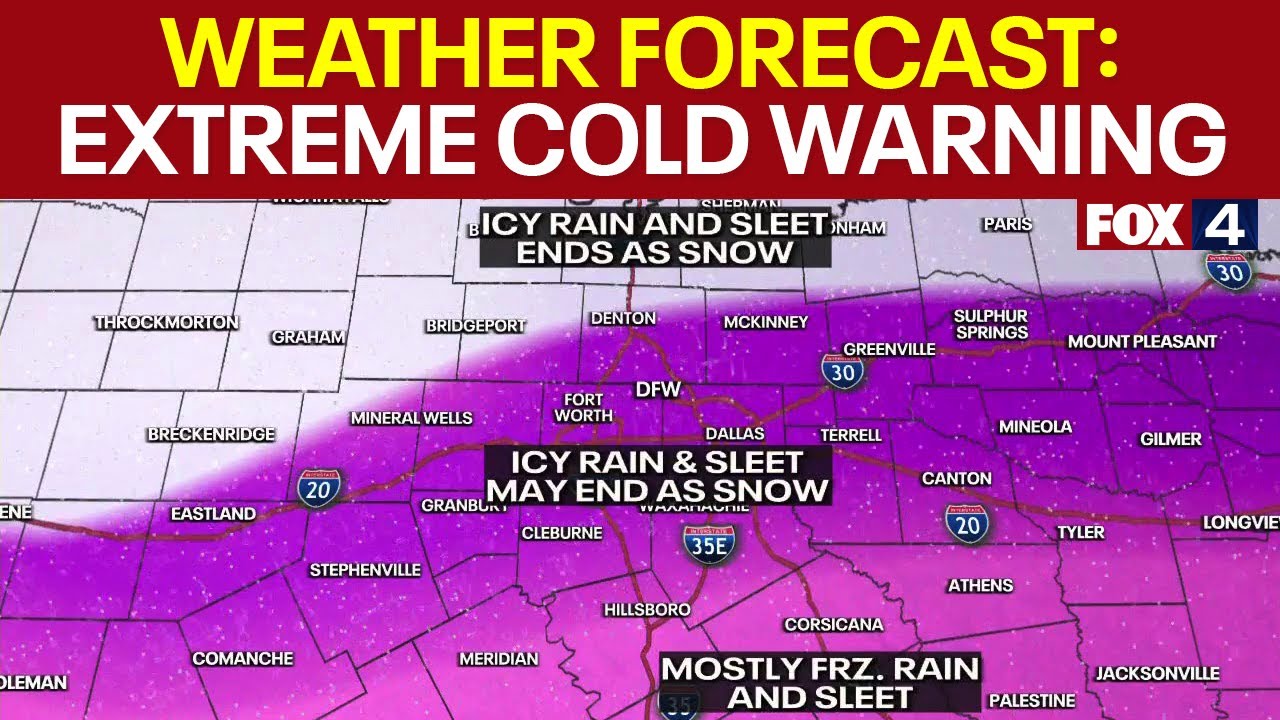 Dallas weather: Jan. 22 Texas Winter Storm Timing