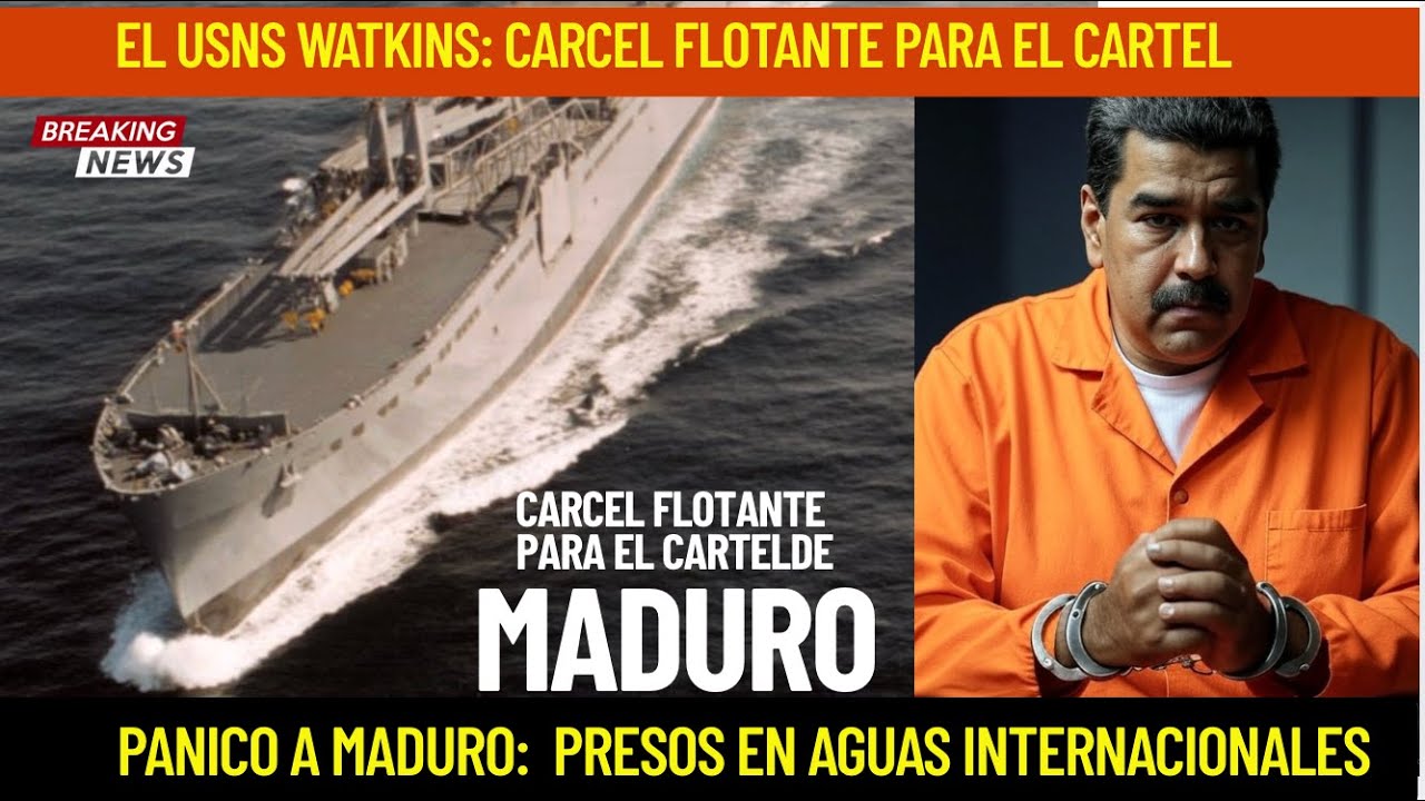 Pływające więzienie kartelu Maduro: USNS Watkins wysłany do Wenezueli