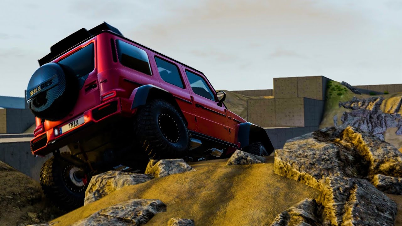 CRAZY OBSTACLES COURSE - BeamNG.drive