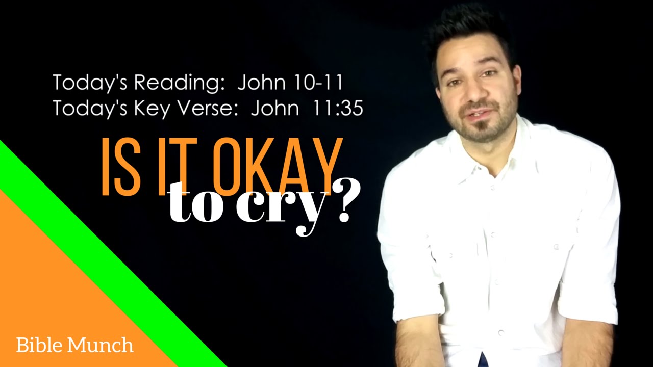 Is it okay to cry? | John 11:35 Bible Devotional | Christian Vlogger