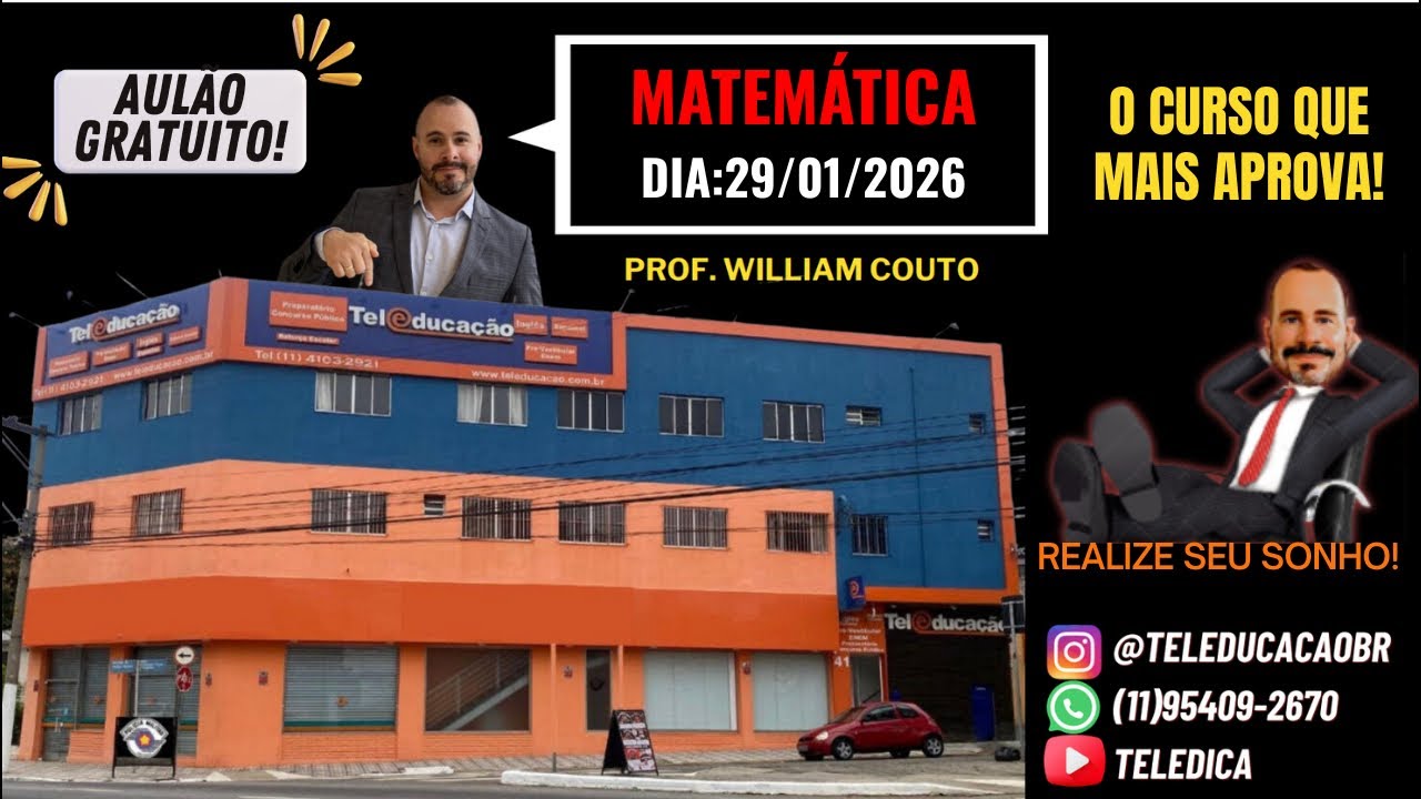 O MELHOR AULÃO DE MATEMÁTICA!