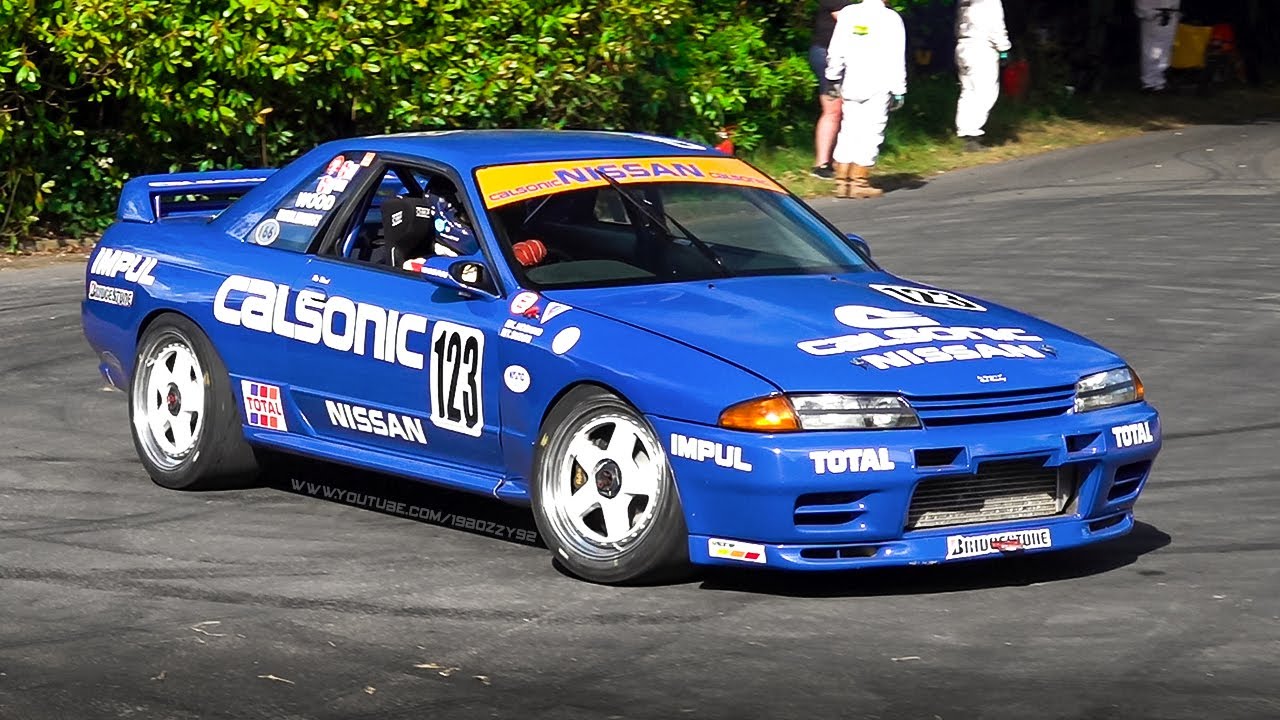Nissan Skyline R32 GT-R Group A Race Car: Twin-Turbo RB26 Engine Sound, Accelerations & Fly Bys!