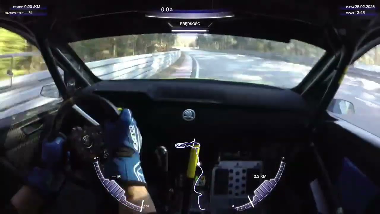 Michał Słaby Witamina Motorsport, Superoes 2026 Tor Kielce, II runda, onboard Skoda Fabia R5