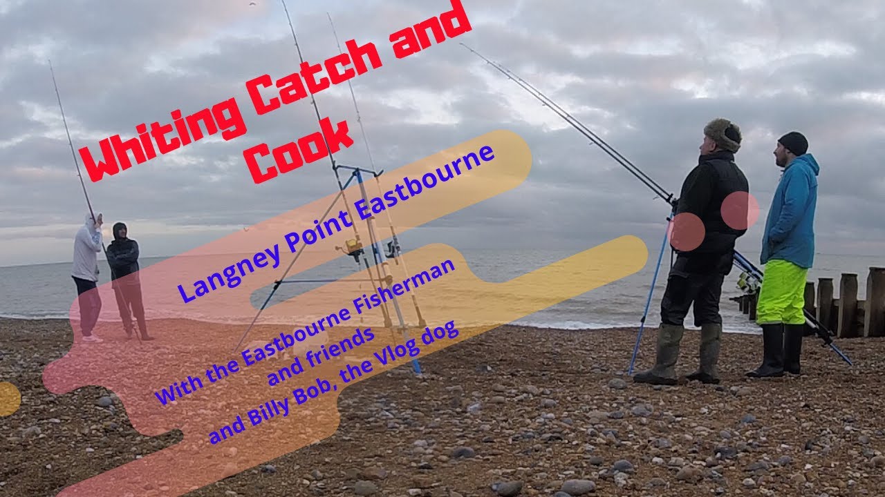 BEACH FISHING  IN THE UK, December 2019, WHITING CATCH AND COOK ON THE BEACH