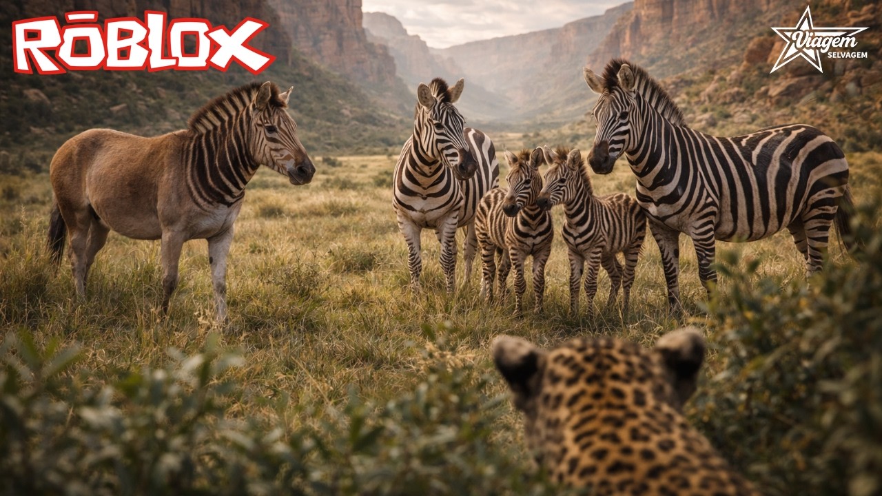 FINALMENTE...QUAGGA E...CONFRONTOS COM LEOPARDO NO REALISMO - SAVANNAH LIFE ROBLOX (KALIF REALISMO)