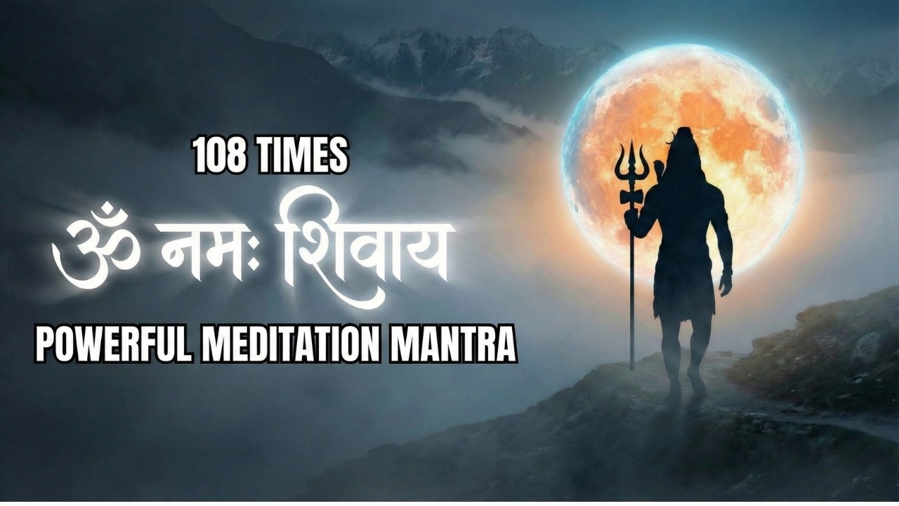 Om Namah Shivaya 108 Times | Shiv MahaMantra | Powerful Meditation Mantra 🔱