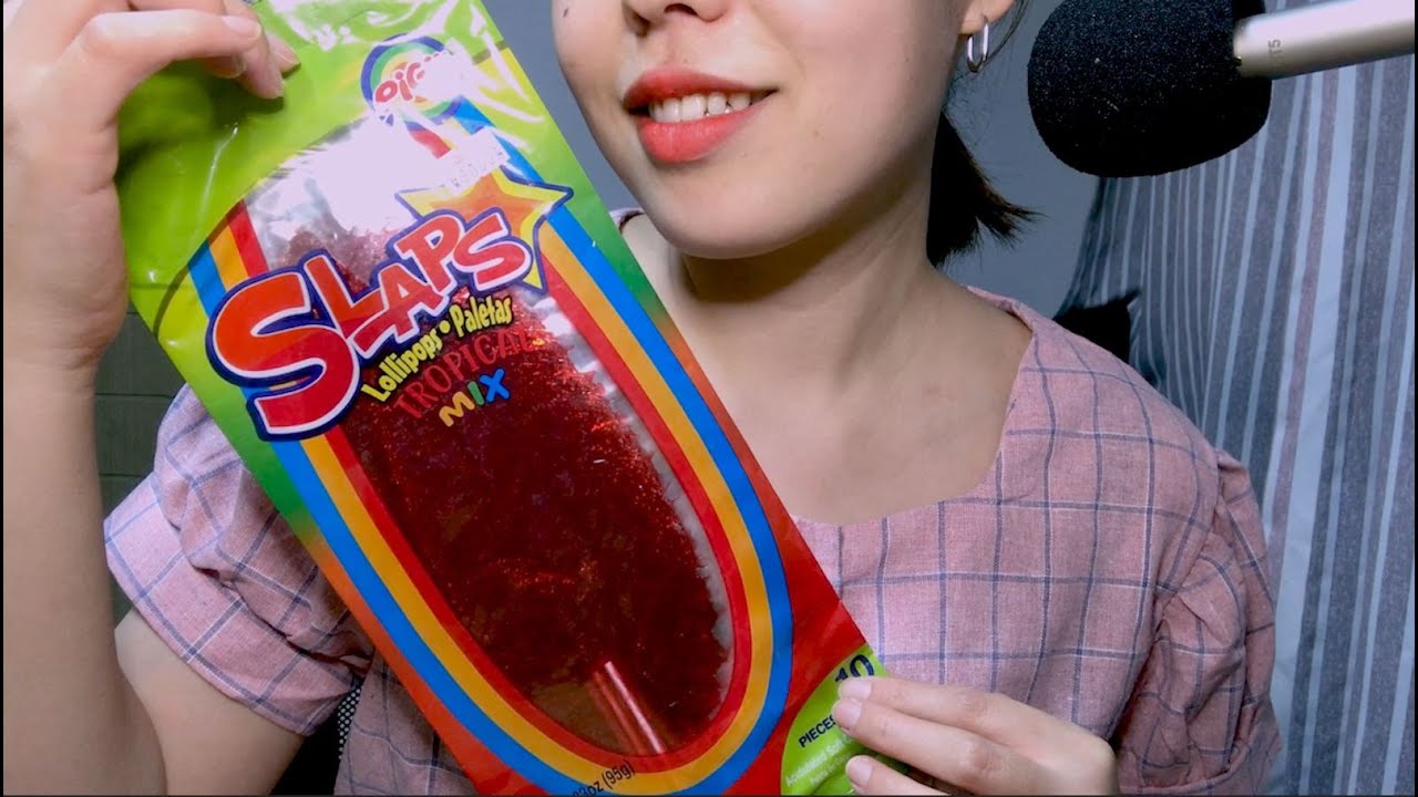 한국어ASMR 접어먹는 캔디 원래 이런건가요ASMR Slaps candy eating sound R U OK?🙄