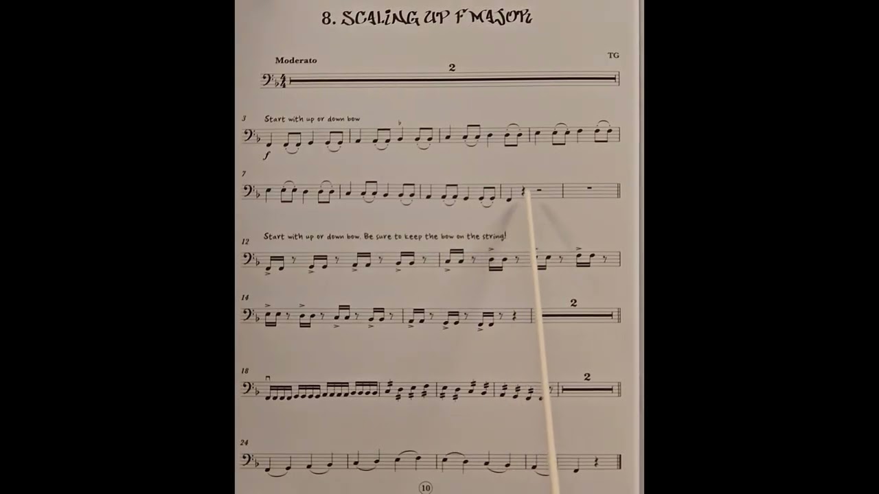 8 Scaling Up F Major piano accompaniment at rehearsal speed
