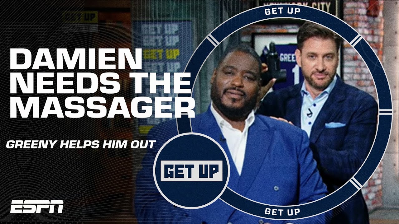 Damien Woody needed the massager to deal with all the Cowboys drama 😩 | Get Up