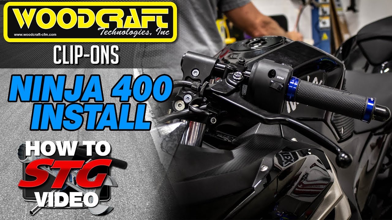 Woodcraft 2018-2023 Kawasaki Ninja 400 Clip-On Riser Assembly Install | Sportbike Track Gear