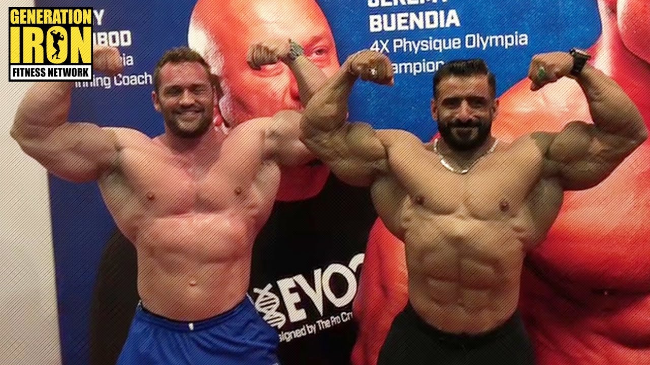 Stanimal Vs Hadi Choopan Impromptu Posedown At FIBO 2018 | GI News