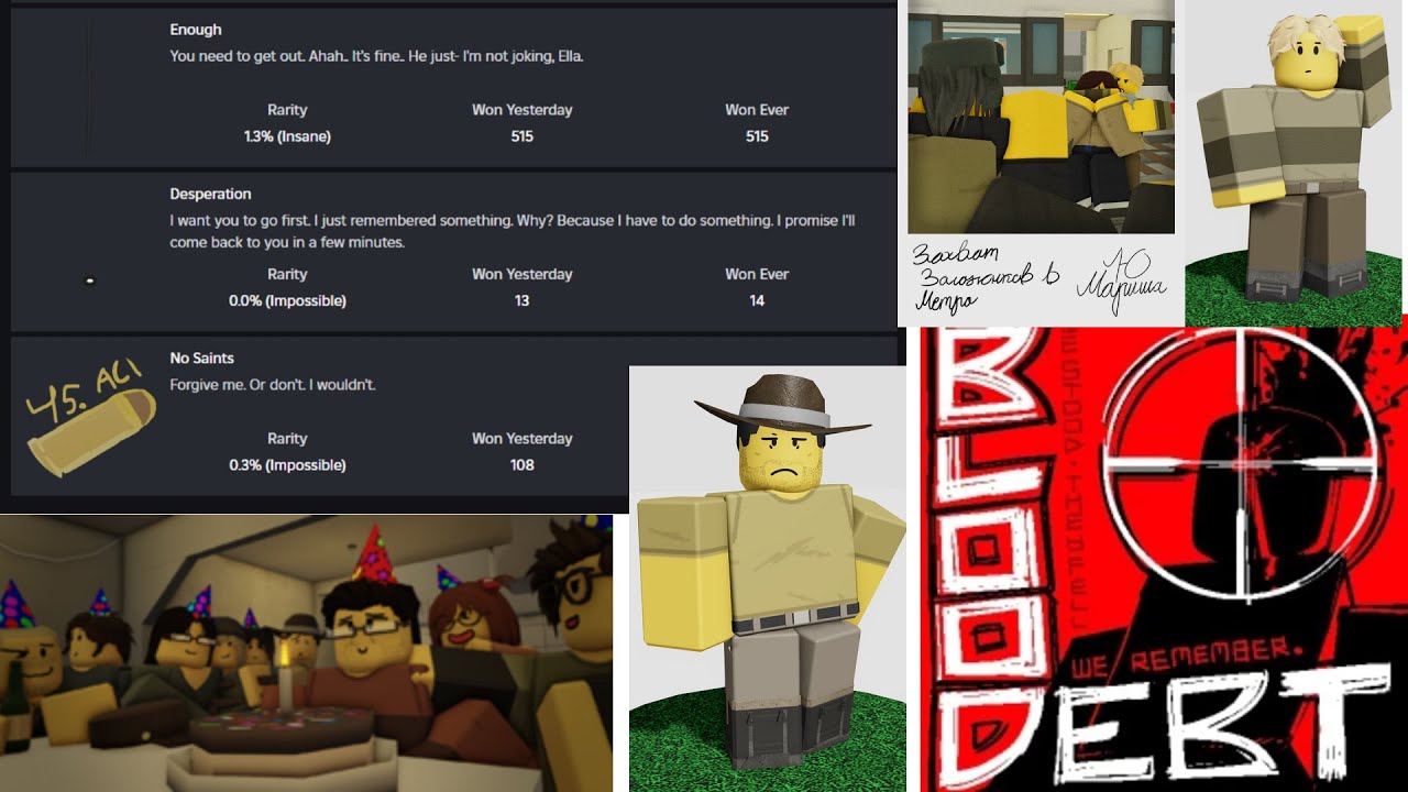 How to get the 3 new badges in Blood Debt ROBLOX | Walkthrough (Enough, No Saints, Desperation)