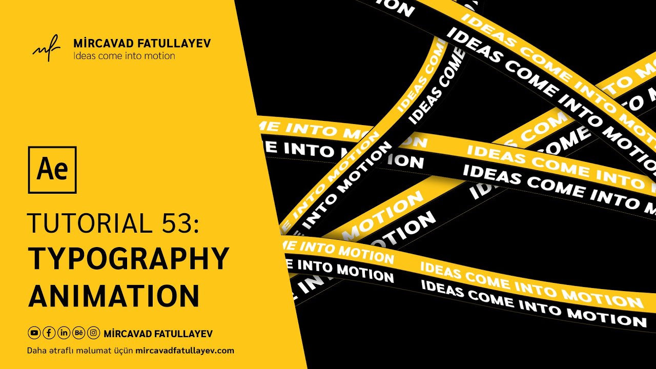 Creative Typography Animation - After Effects Tutorial