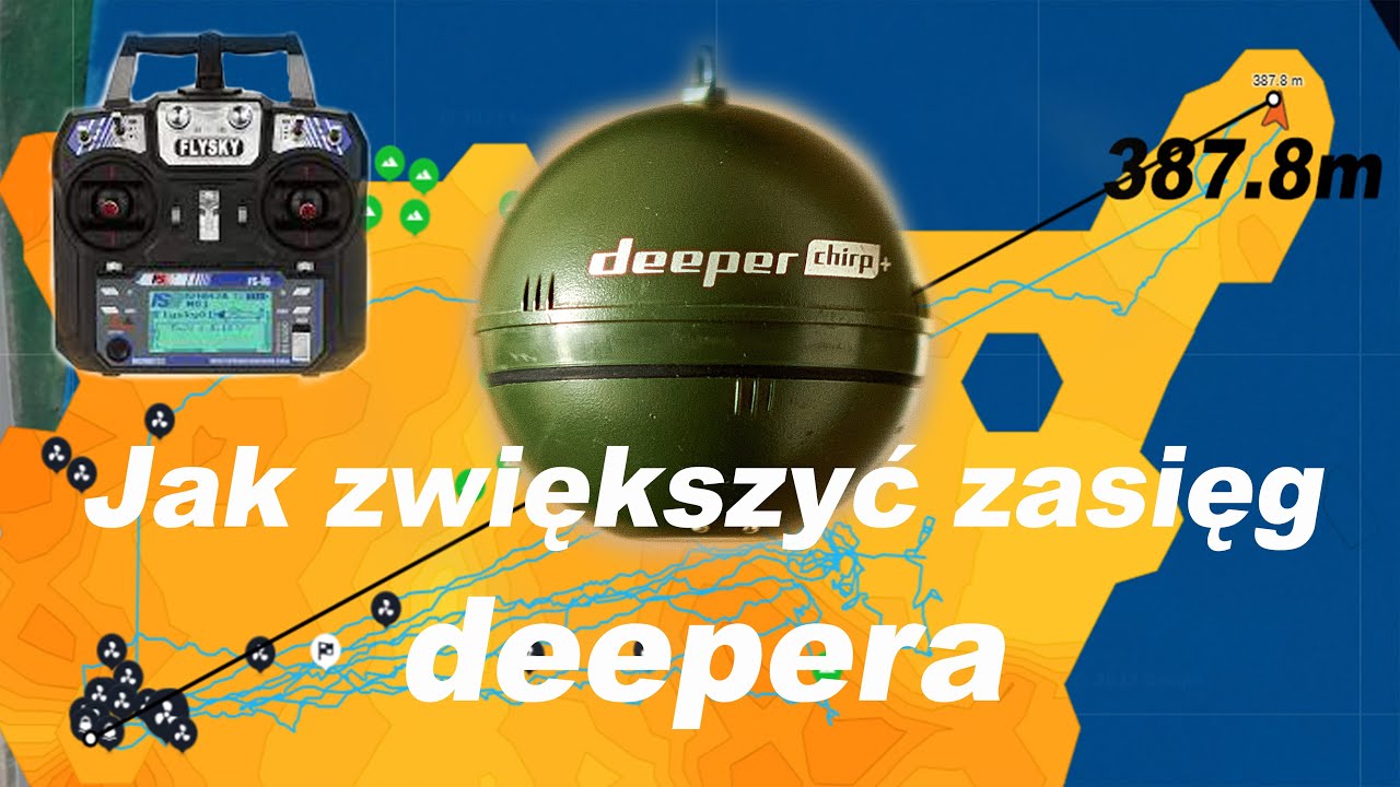 Jak zwiększyć zasięg echosondy deeper i wyeliminować zakłócenia aparatury łódki zanętowej na 2.4GHz