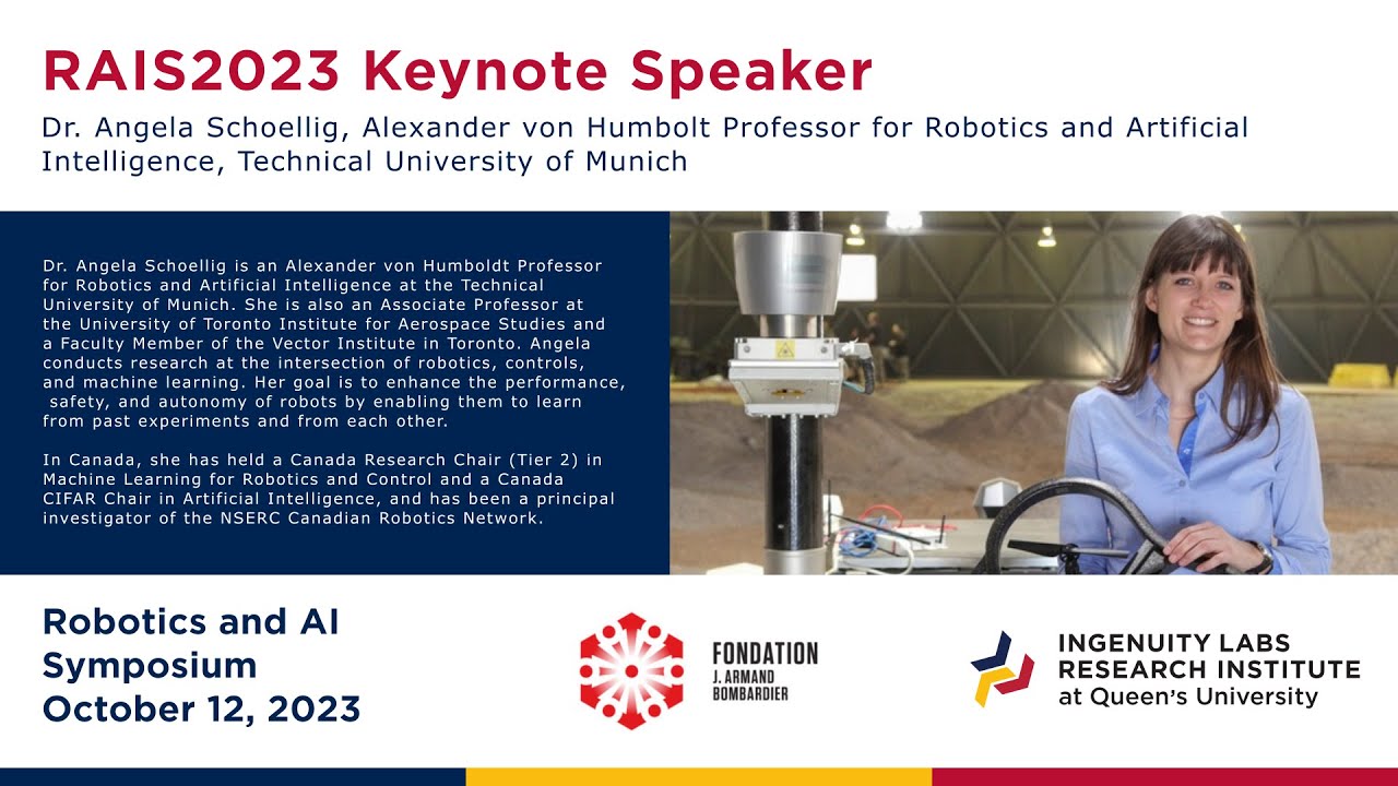 RAIS2023 Keynote Speaker - Dr. Angela Schoellig, Technical University of Munich